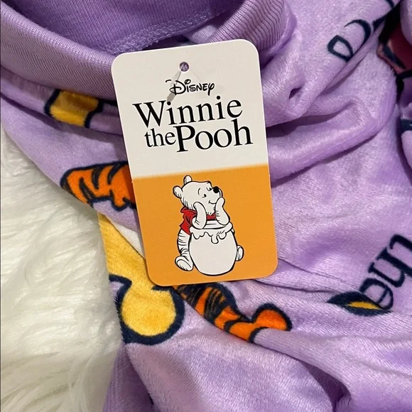 🆕 DISNEY Winnie the Pooh Lounge Pants Pajama Bottoms Purple Size Medium - Picture 9 of 11
